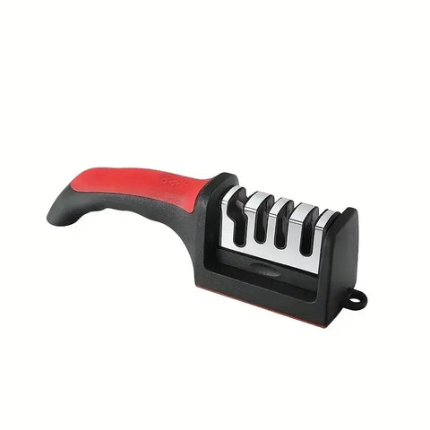 3-Segment Knife Sharpener - Stainless Steel Three-Purpose Sharpening Tool for Kitchen Knives