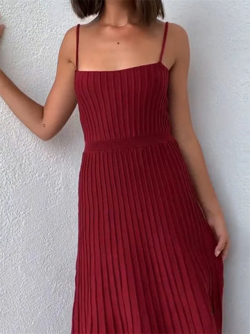 Tossy Backless Ribbed Maxi-jurk voor dames - Zomervakantie Feest Bodycon Zwangerschapsjurk 