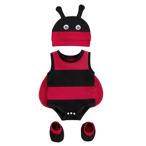 4-Piece Ladybug Costume Set for Newborns