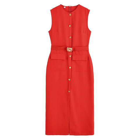 MUJER 2025 Women’s Black Office Long Dress