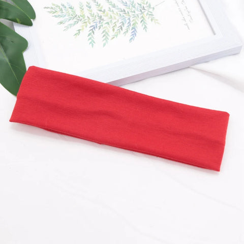 Elastic Cotton HairBand Fashion Headbands for Women and Men - Solid Running, Fitness, Yoga, and Makeup Accessories