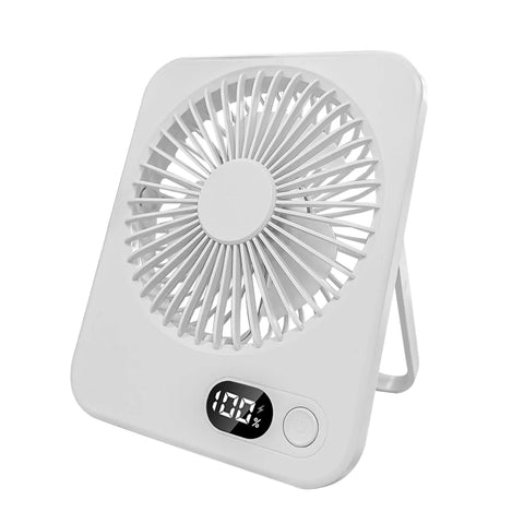 Draagbare mini USB oplaadbare bureauventilator met 5 snelheidsinstellingen 