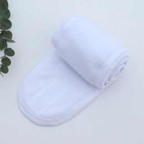 Adjustable Women’s Spa Facial Yoga Headband – Soft Toweling Hair Makeup Accessory