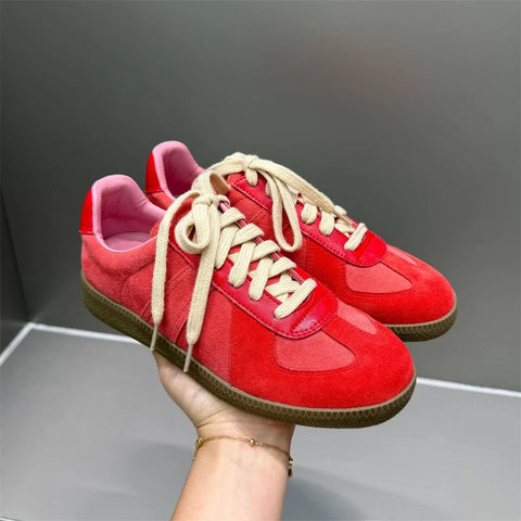 FEDONAS 2025 New Women Suede Leather Sneakers