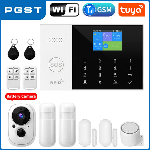 PGST Residential Tuya Smart GSM WiFi Alarm System
