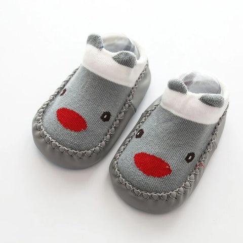 Baby Socks Slippers with Rubber Soles
