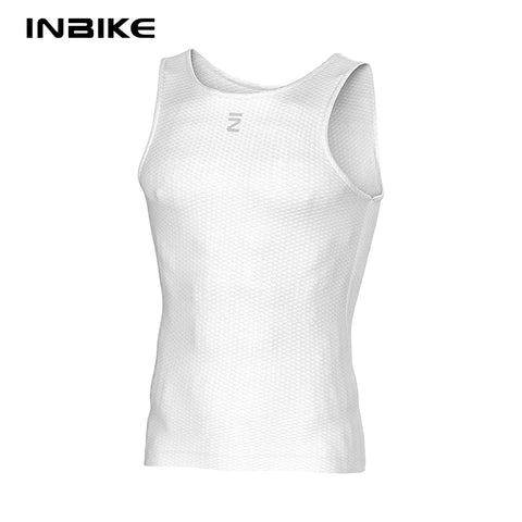 INBIKE Men's Sleeveless Cycling Base Layer - Quick Dry Bicycle Undershirts Vest for Road & MTB