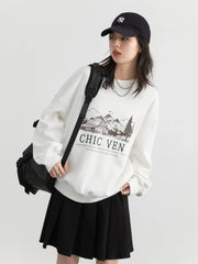 CHIC VEN Women Oversized Sweatshirt