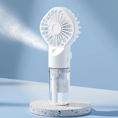 Portable Humidifier Fan - Handheld Mist Fan with USB Rechargeable Water Humidifier
