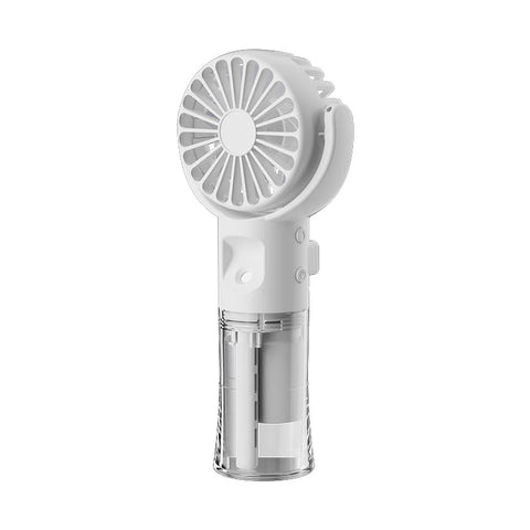 Portable Water Mist Fan - Mini Handheld USB Charging, 4 Speeds, Neck Spray Fan