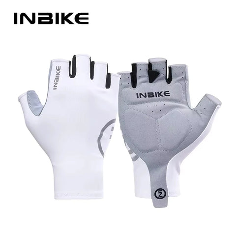 INBIKE Zomer MTB Fiets Handschoenen voor Heren - Halfvinger Gel Gevoerde Fiets Handschoenen