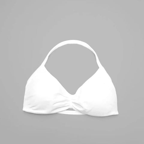 NCLAGEN Strappy Bra Gym Top for Women – High Support Seamless Halter Sports Bra with Pads