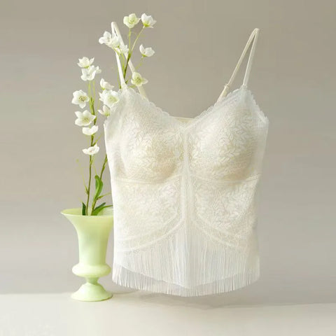 SUJIIN Sexy kanten camisole tanktops voor vrouwen 