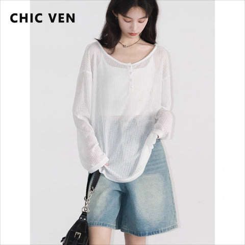 CHIC VEN Women Casual T-Shirts - Spring Summer 2025
