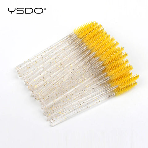 Crystal Eyelash Brushes with Diamond Handle