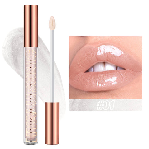 Hyaluronic Acid Lip Gloss - 8-Color Shimmering Lip Tint