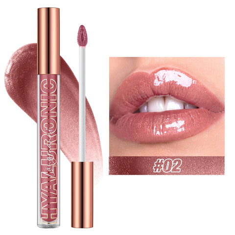 Hyaluronic Acid Lip Gloss - 8-Color Shimmering Lip Tint