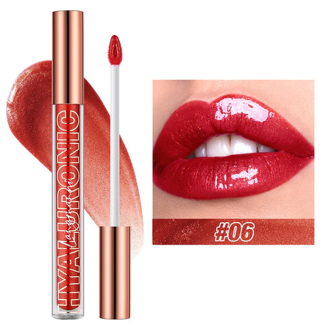 Hyaluronic Acid Lip Gloss - 8-Color Shimmering Lip Tint