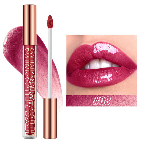 Hyaluronic Acid Lip Gloss - 8-Color Shimmering Lip Tint