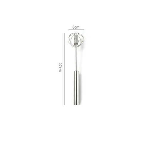Semi-automatische eierklopper - Handmatige handmixer van roestvrij staal 304
