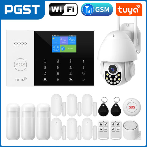 PGST Residential Tuya Smart GSM WiFi Alarm System