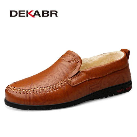 DEKABR Echt leren heren casual schoenen loafers