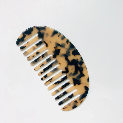 Colorful Wide Teeth Acetate Hair Combs - Anti-static Massage Hair Brush for Salon & Travel