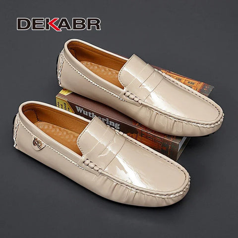 DEKABR Herren Freizeit-Slip-On-Schuhe 