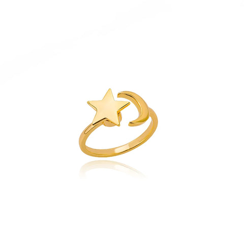 Zircon Rotatable Four Leaf Clover Anxiety Rings for Women - Stainless Steel Fidget Spinner Ring - Aesthetic Jewelry Gift