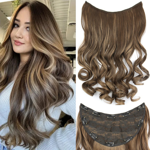 22 Inch U-Shaped Hair Extensions with Clips