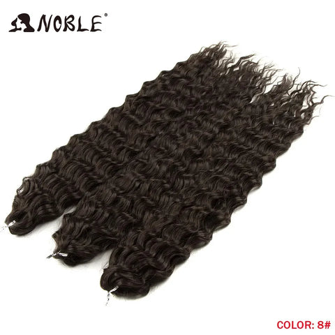 Noble Hair Synthetic Twist Crochet Curly Hair 24 Inch Ombre