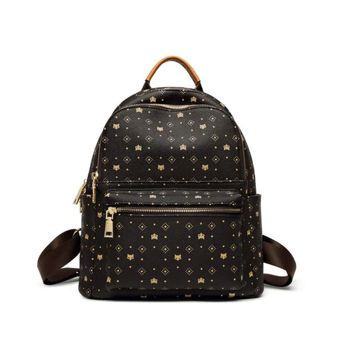 FOXER Women's Signature PVC Backpack: Fashionable Travel Rucksack for Ladies