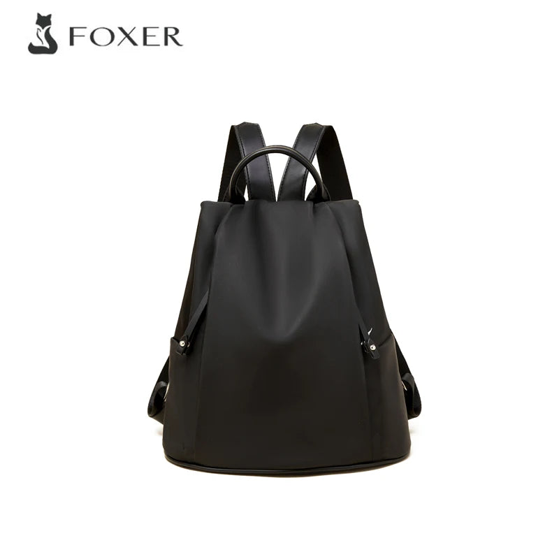 FOXER 2025 Women’s Fabric Backpack - Fashion Top-Handle Schoolbag