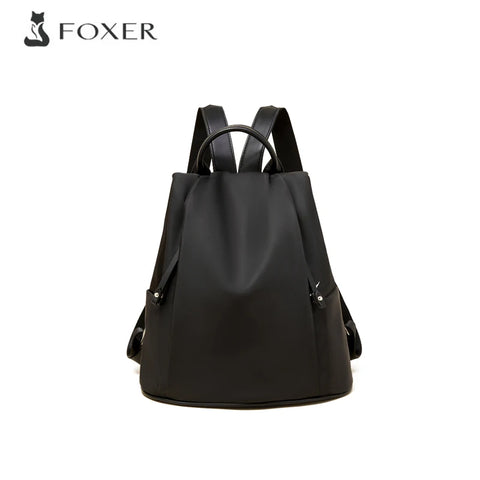 FOXER 2025 Women’s Fabric Backpack - Fashion Top-Handle Schoolbag
