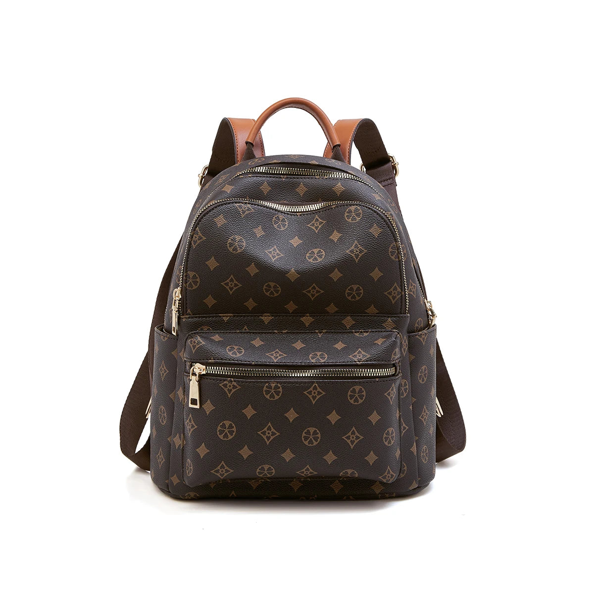 FOXER Damen-Rucksack: Charakteristischer PVC-Moderucksack für stilvolles Reisen