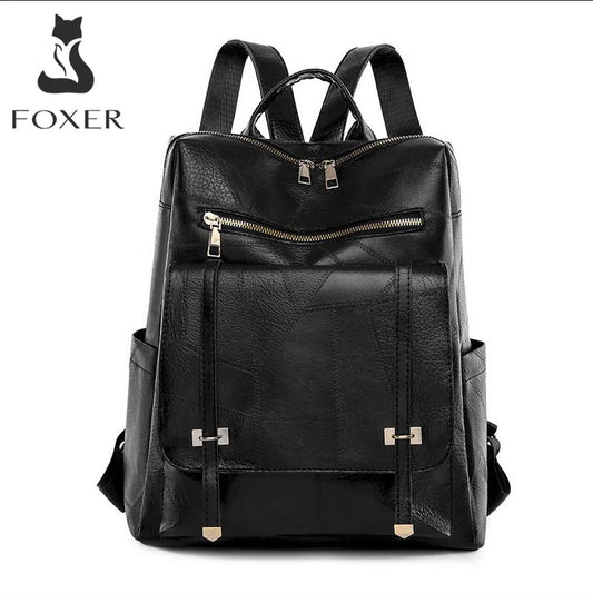 FOXER Women's Travel Backpack - Large Capacity Waterproof Shoulder Bag