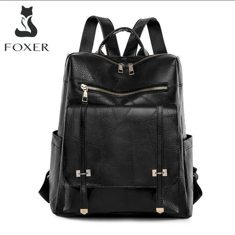 FOXER Women's Travel Backpack - Large Capacity Waterproof Shoulder Bag