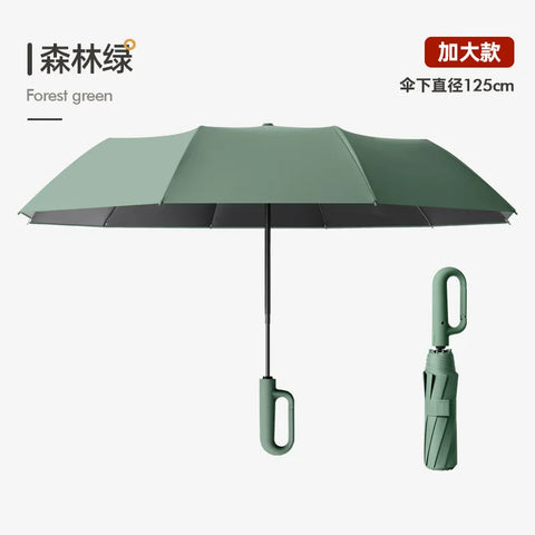 Extra Large Reinforced Umbrella - Wind and Rain Resistant, UV Blocking, Fully Automatic Parasol