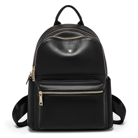 FOXER Women's Cute Fashion Backpack - Stylish Leather & Microfiber Daypack
