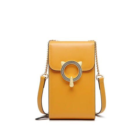 FOXER Mini Women Crossbody Bag - Cute Flap Cellphone Bag for Stylish Ladies