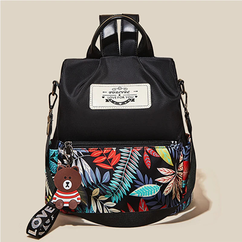 FOXER Girl Preppy Style High Capacity Backpack for Women