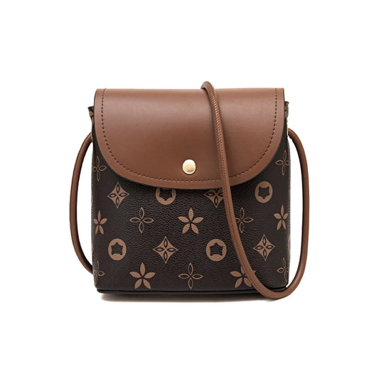 FOXER Small Women's Classic PVC Shoulder Bag - Vintage Monogram Crossbody