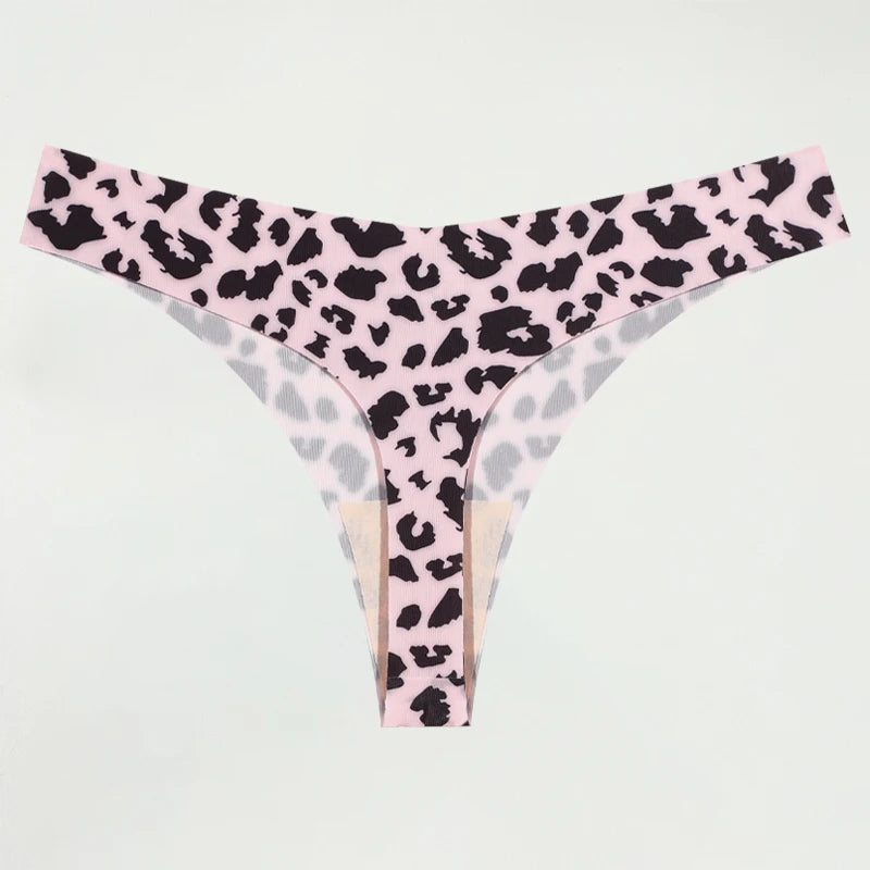 Ultra-Thin Seamless Women's Thongs with Sexy Graphics