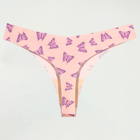 Ultradunne naadloze damesstrings met sexy graphics