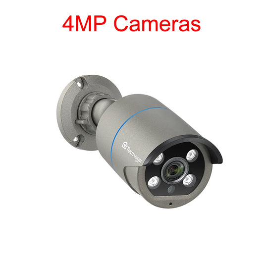 Techage 4MP 5MP 4K Security POE IP Camera