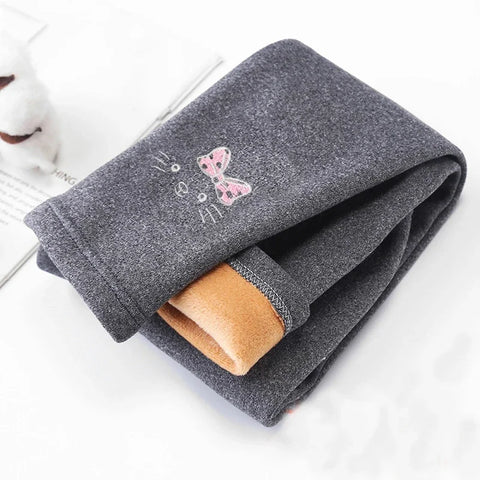 Warm Cotton Velvet Leggings for Girls 2-8 Years