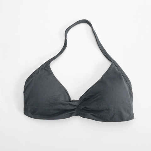 NCLAGEN Strappy Bra Gym Top for Women – High Support Seamless Halter Sports Bra with Pads