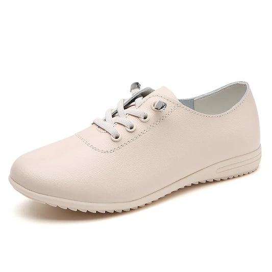 WOIZGIC Women's Genuine Leather Flats Shoes