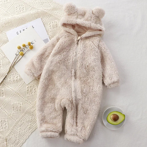 Thick Warm Baby Rompers - Cute Winter Infant Jumpsuits
