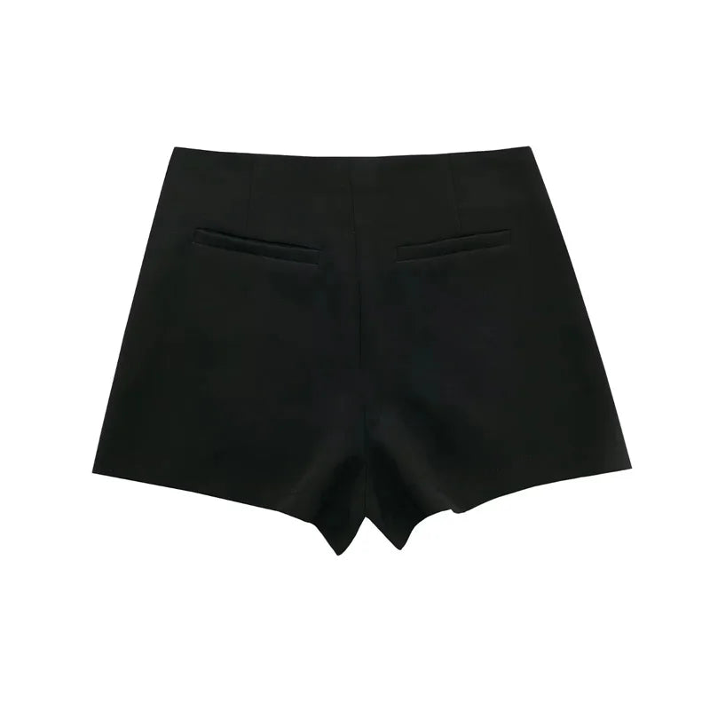 MUJER 2025 Asymmetric Skort For Women - Pink Black Mini Skirt Shorts